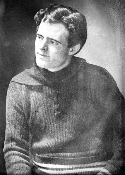 Jack London, sitting