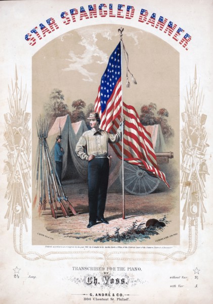 Star spangled banner Transcribed for the piano by Charles Voss ca. 1861
