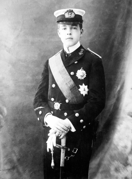 King of Portugal, standing three-quarters, in uniform