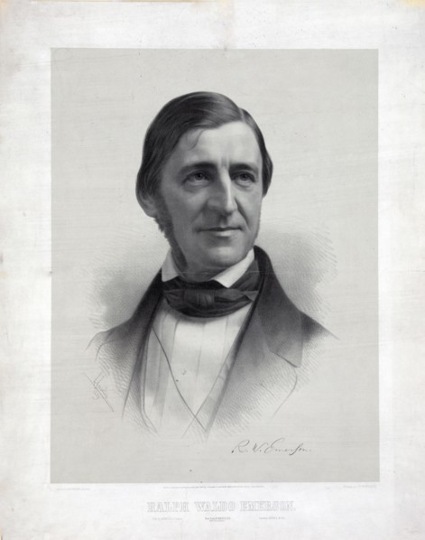 Ralph Waldo Emerson print ca. 1859