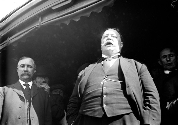 William Howard Taft, near Hutchinson, Kas. 1908
