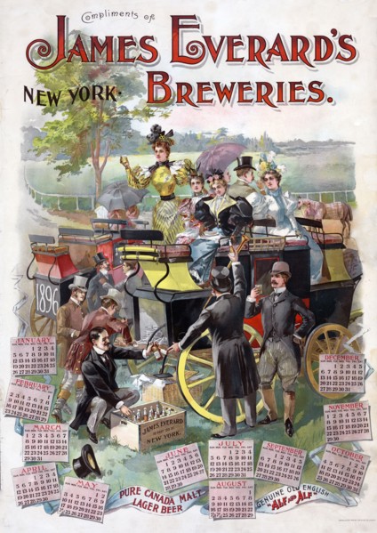 Compliments of James Everard's breweries, New York ca. 1895