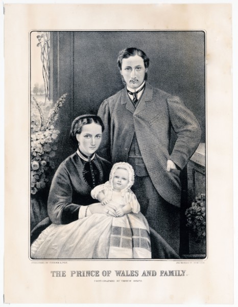 The Prince of Wales and family portrait ca. 1865