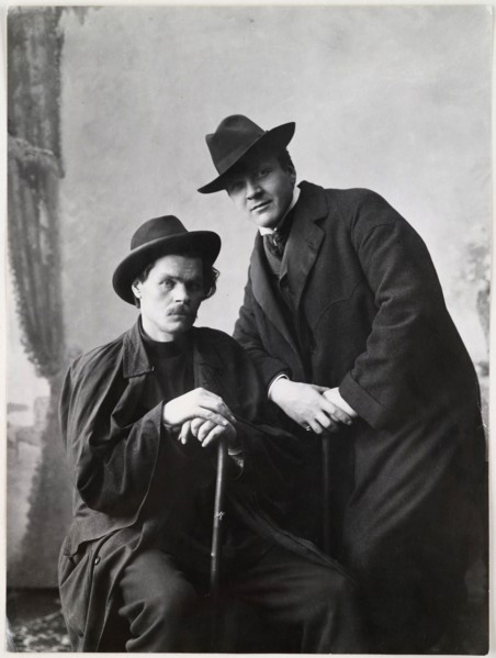 Maxim Gorky with F. I. Chaliapin