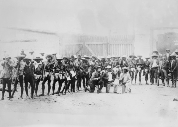 Yaqui (Yoeme) Indians, some with bows and arrows and guns ca. 1910-1915