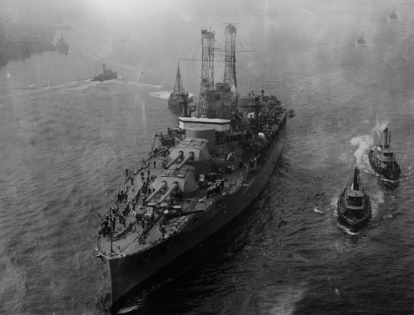 U.S.S. Texas Battleship at sea ca. 1914