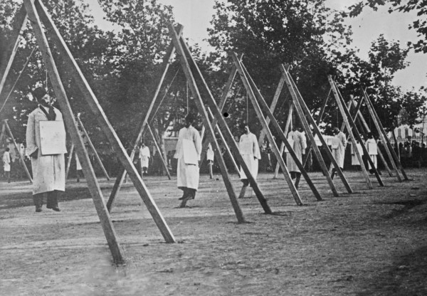 Murderers of Turk War Minister - executed by hanging ca. 1910-1915