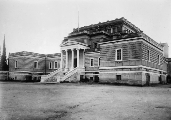 Old Parliament House which served the Greek Parliament from 1875 to 1935, located at 11 Stadiou Street, Athens, Greece ca. 1912