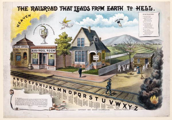 The railroad that leads from earth to hell ca. 1894-1895