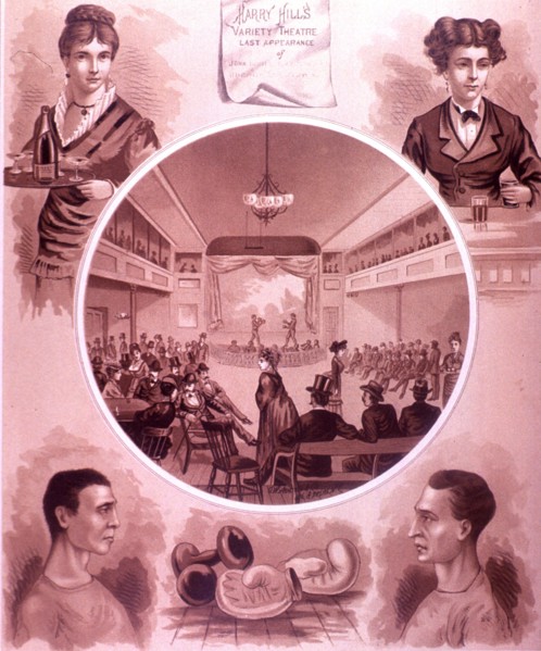 Boxing ca. 1870s Illustration