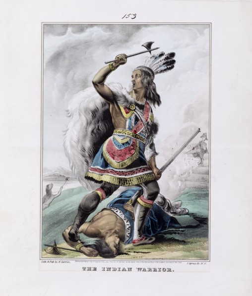 The Indian warrior illustration ca. 1845
