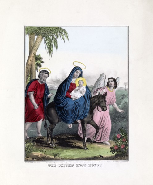 The flight into Egypt print ca. 1847