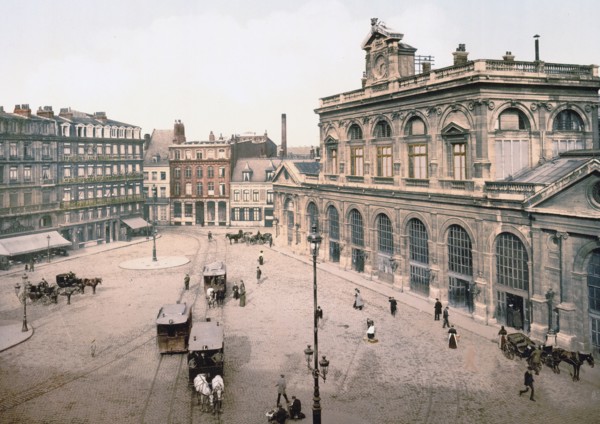 The railway station, Lillie, France ca. 1890-1900