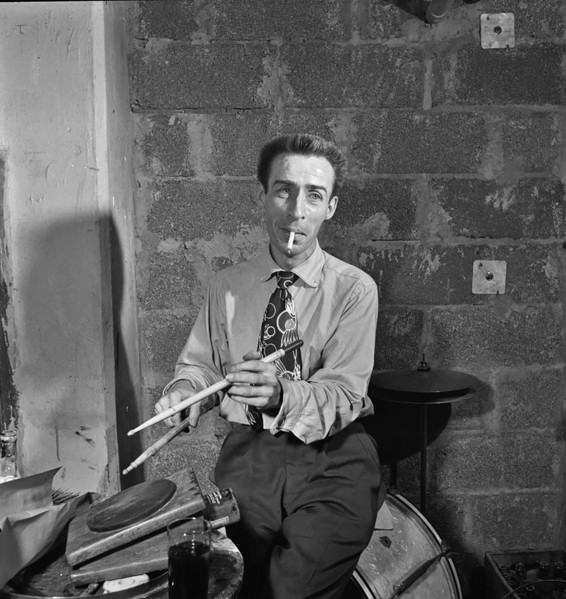Portrait of Dave Tough, Eddie Condon's (basement), ca. Nov. 1946