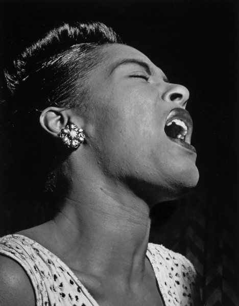 Portrait of Billie Holiday, Downbeat, New York, N.Y., ca. Feb. 1947