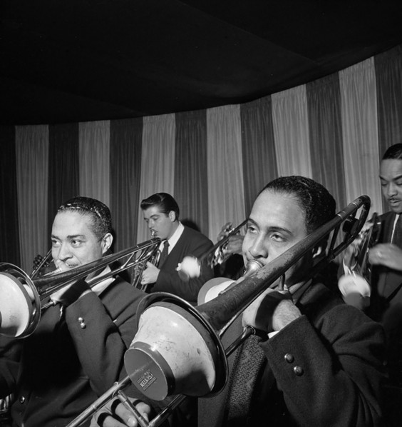 Portrait of Dicky Wells and Henry Wells, Eddie Condon's, New York, N.Y., ca. Jan. 1947
