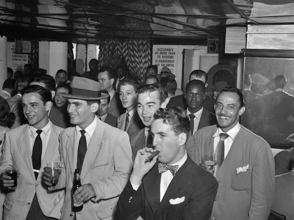 Crowd at the Downbeat Jazz Club in New York, N.Y., ca. 1948