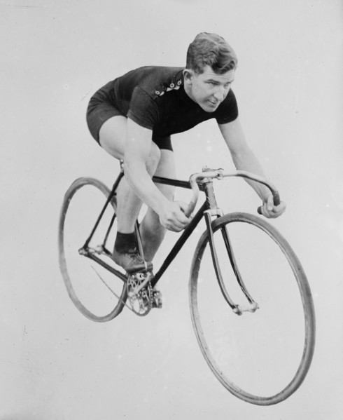 Cyclist Jackie Clark, 12/4/1912
