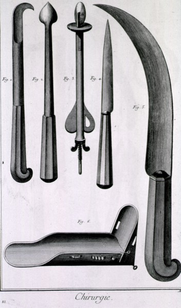 Surgical knives ca. 1700s