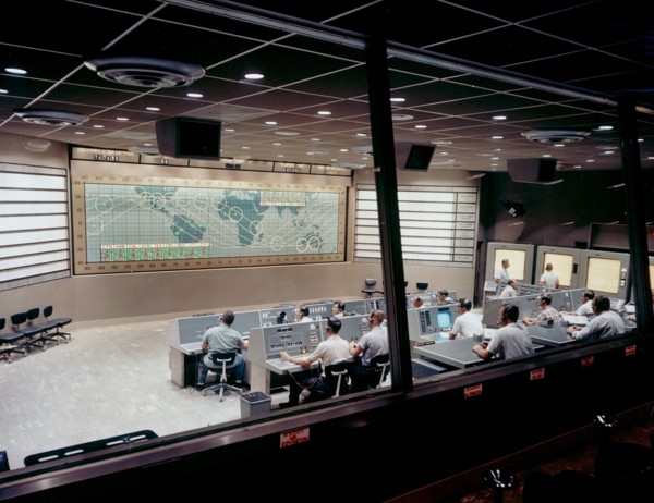 View of Mercury Control Center prior to MA-8 flight