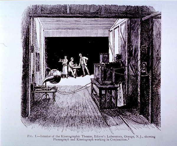 Interior of the Kinetographic Theater ca. 1800s