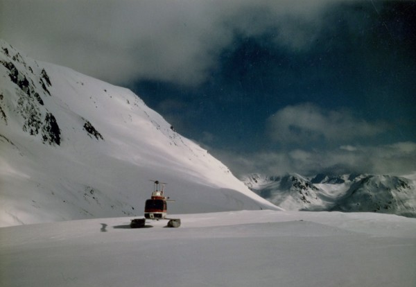 1973 - Helicopter on Harding Icefield, Alaska