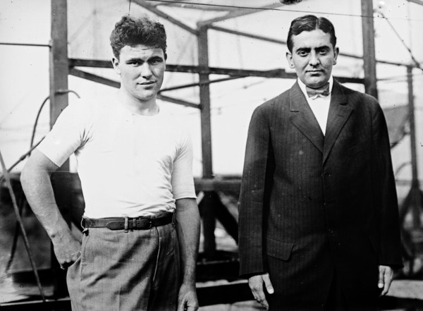 John J. Meckler and C.A. Allen (or Allen Canton) who built a bi-plane intended for a trans-atlantic flight ca. 1912