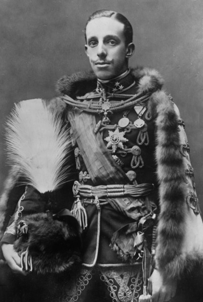Date: 1910-1915 - Portrait of King Alfonso XIII of Spain
