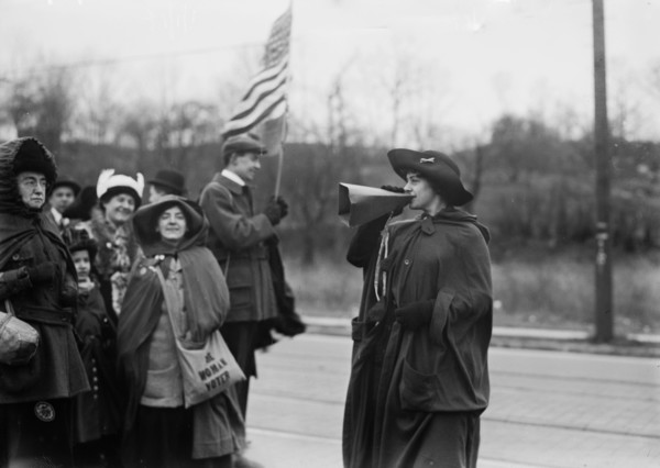 General Rosalie Jones' "FORWARD"--suffragettes ca. 1910-1915