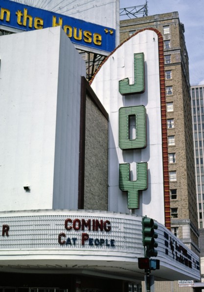 1980s United States -  Joy Theater marquee -  Canal Street -  New Orleans -  Louisiana ca. 1982