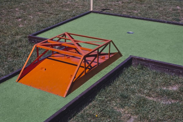 1980s United States -  Bridge -  Three Woods mini golf -  Yankton -  South Dakota ca. 1987