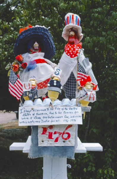 1970s America -   Bi-Centennial Chickens, Kingston, Rhode Island 1976