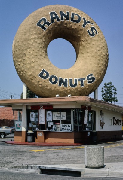 1990s America -  Randy's Donuts, Inglewood, California 1991