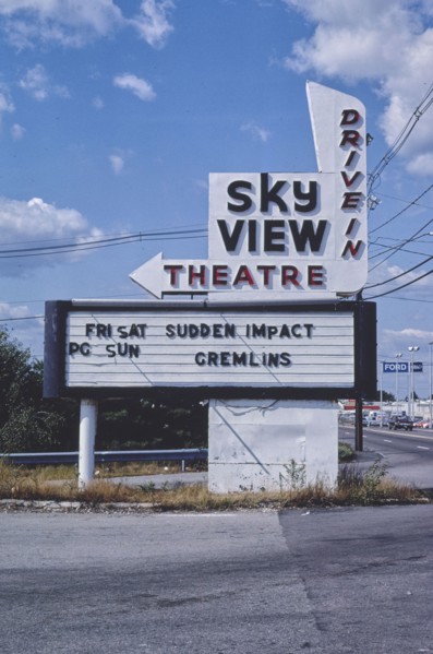 1980s America -  Skyview Drive-In, Route 28, Brockton, Massachusetts 1984