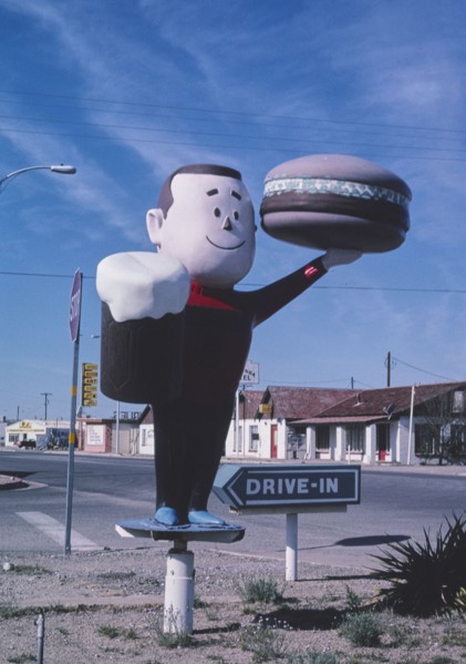 2000s America -  Carter's Drive-in statue, Wilcox, Arizona 2003