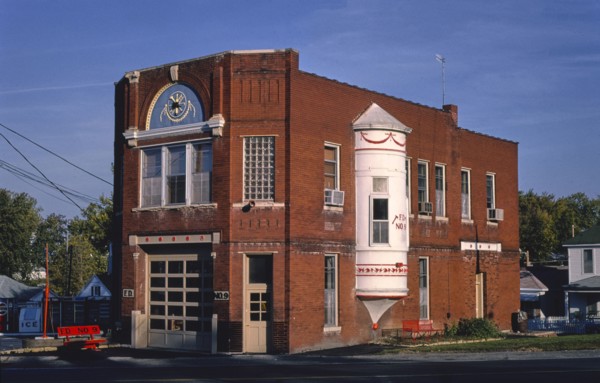 1980s United States -  Fire Dept #9, Frederick Avenue, Saint Joseph, Missouri 1988