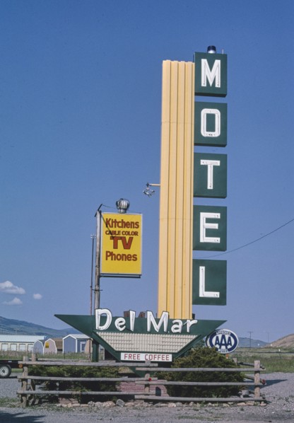 2000s United States -  Del Mar Hotel sign, B-90, Livingston, Montana 2004