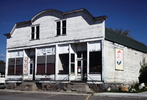 1980s America -  Nelson's Grocery, Washburn, North Dakota 1980
