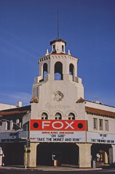 1970s America -  Fox Theater, Riverside, California 1978