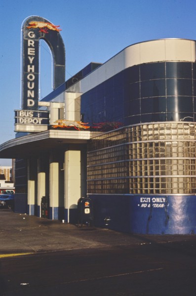 1970s America -  Greyhound Bus Depot, Columbia, South Carolina 1979
