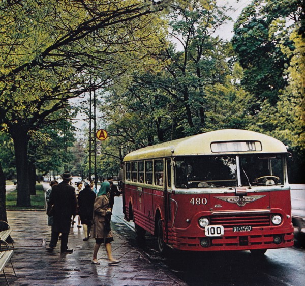 A Chausson bus in Warsaw ca. 1960s