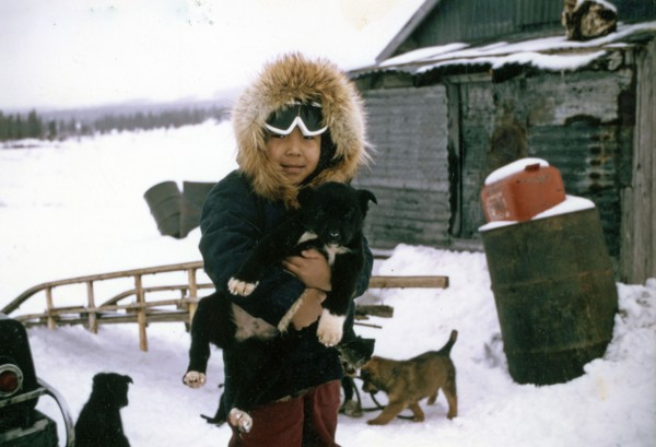 Eskimo girl - Elim, Alaska ca. March 1974