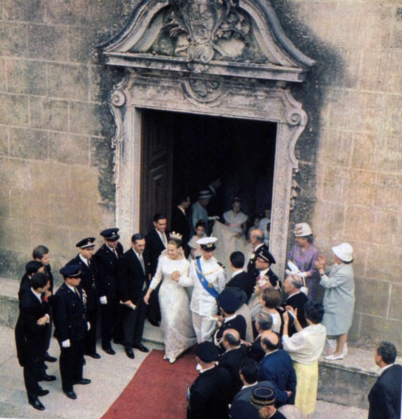 Wedding of Amedeo di Savoia Aosta and Claudia d'Orléans ca. 22 July 1964