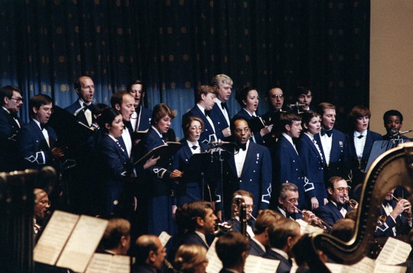 The Air Force Band performing