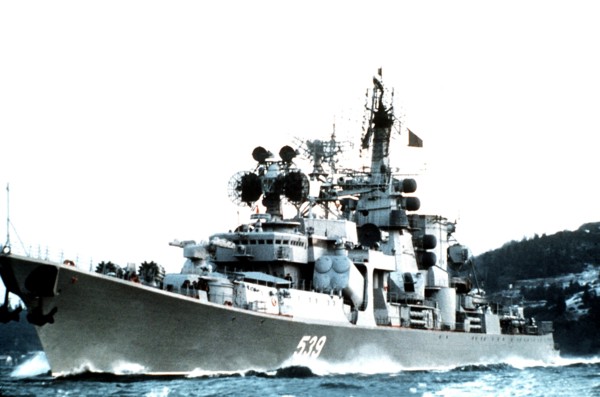 Soviet Kara class guided missile cruiser