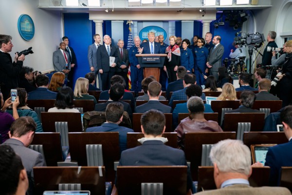 Donald Trump and the Coronavirus task force White House press briefing - March 15, 2020