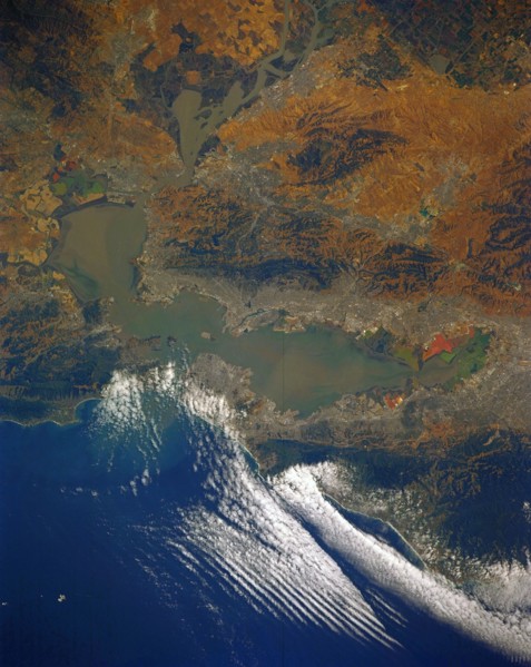 1991 - San Francisco Bay Area as seen from the Space Shuttle STS-40, SL-1 mission