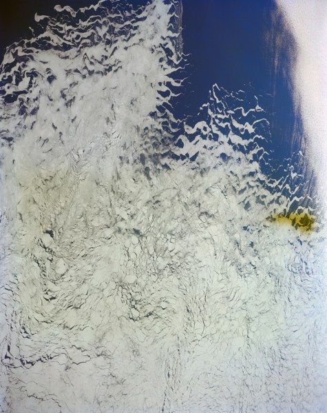 Breakup of Pack Ice, Antarctic Ice Shelf