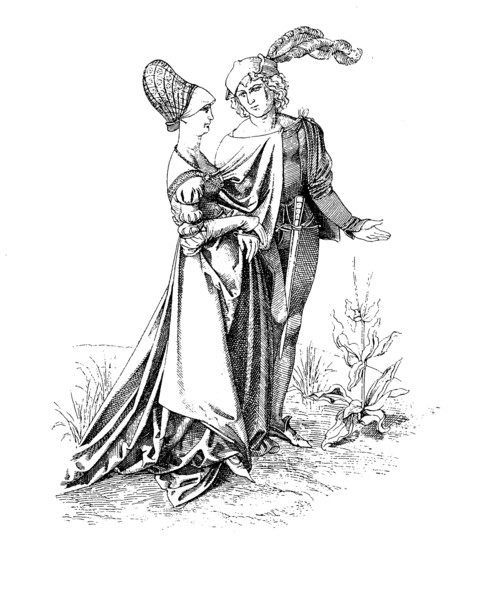 german - dutch costume at the end of the 15. centurys