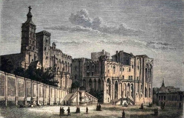 der Papstpalast in Avignon